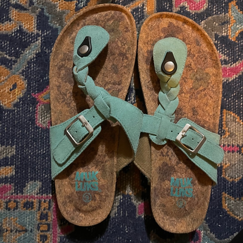 Muk Luks Aqua Braided Sandals